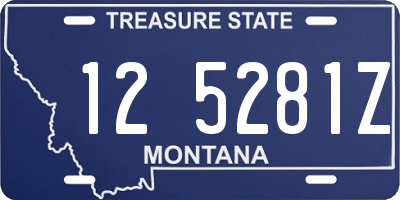 MT license plate 125281Z