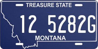 MT license plate 125282G