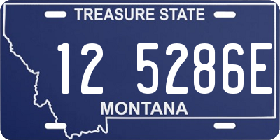 MT license plate 125286E
