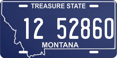 MT license plate 125286O