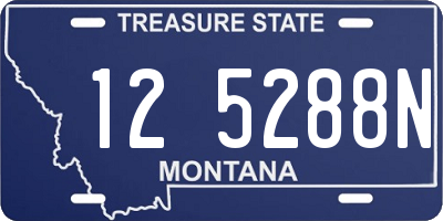 MT license plate 125288N