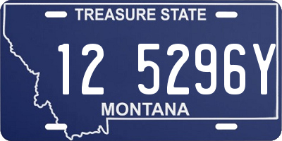 MT license plate 125296Y