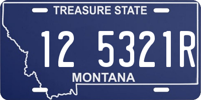 MT license plate 125321R