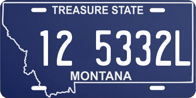 MT license plate 125332L