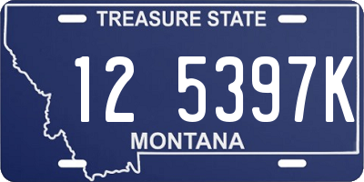 MT license plate 125397K