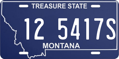 MT license plate 125417S