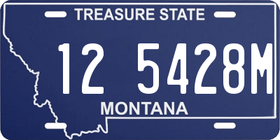 MT license plate 125428M