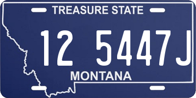 MT license plate 125447J