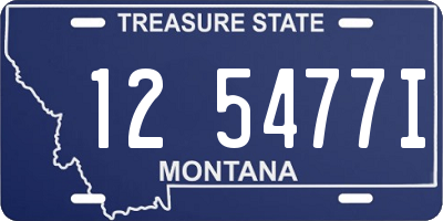 MT license plate 125477I