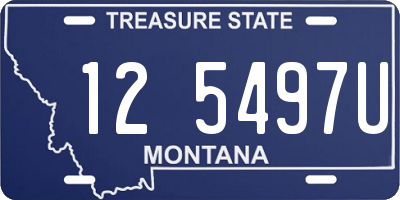 MT license plate 125497U