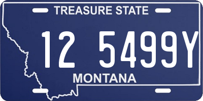 MT license plate 125499Y