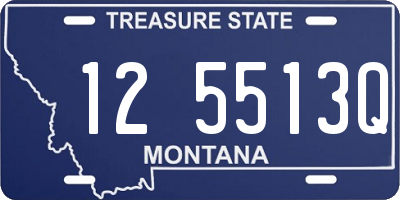 MT license plate 125513Q