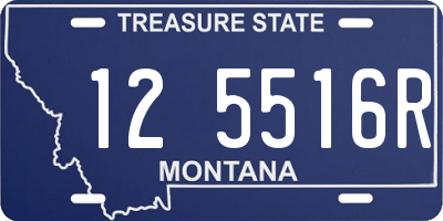 MT license plate 125516R