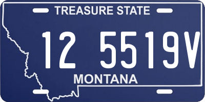 MT license plate 125519V