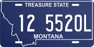 MT license plate 125520L