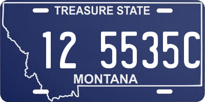 MT license plate 125535C