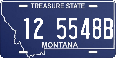MT license plate 125548B