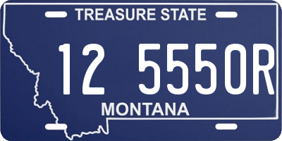 MT license plate 125550R