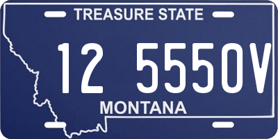 MT license plate 125550V