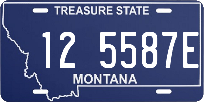 MT license plate 125587E