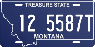 MT license plate 125587T