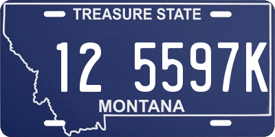 MT license plate 125597K
