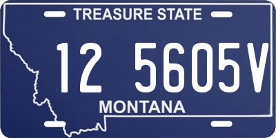 MT license plate 125605V