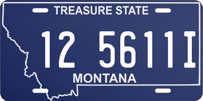MT license plate 125611I