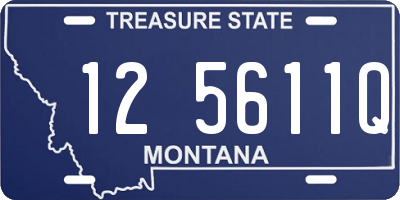 MT license plate 125611Q