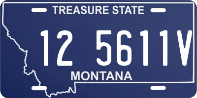 MT license plate 125611V