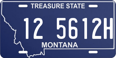 MT license plate 125612H