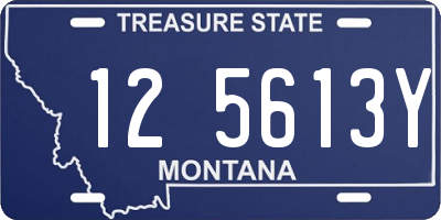 MT license plate 125613Y