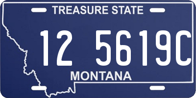 MT license plate 125619C
