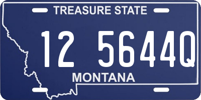 MT license plate 125644Q