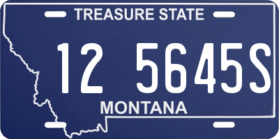 MT license plate 125645S
