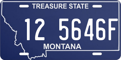 MT license plate 125646F