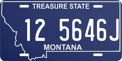 MT license plate 125646J