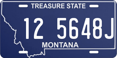MT license plate 125648J