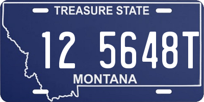 MT license plate 125648T