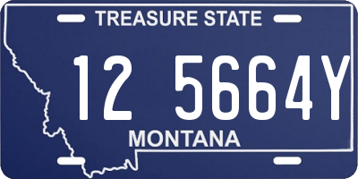 MT license plate 125664Y
