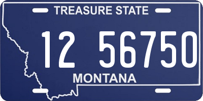 MT license plate 125675O