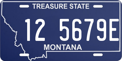 MT license plate 125679E