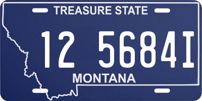 MT license plate 125684I