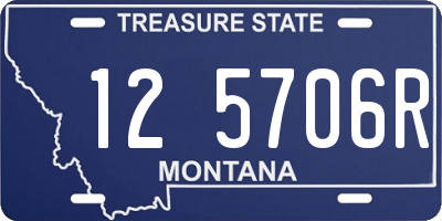 MT license plate 125706R