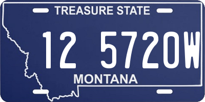 MT license plate 125720W