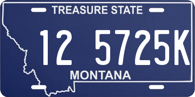 MT license plate 125725K