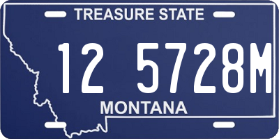 MT license plate 125728M
