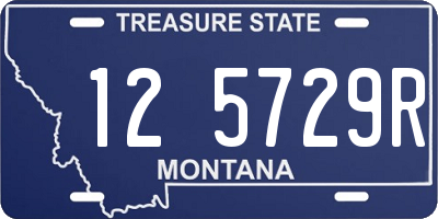 MT license plate 125729R