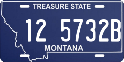 MT license plate 125732B
