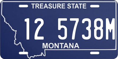 MT license plate 125738M